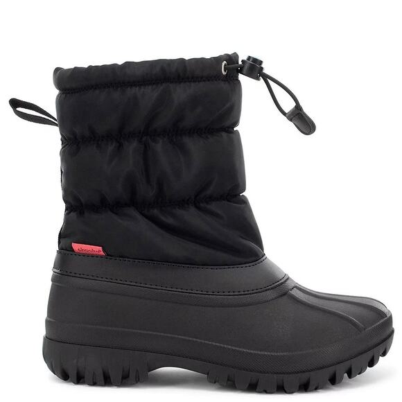 Chooka Women's Black Nylon Puffer Snow Boots Size 6 - Picture 1 of 8